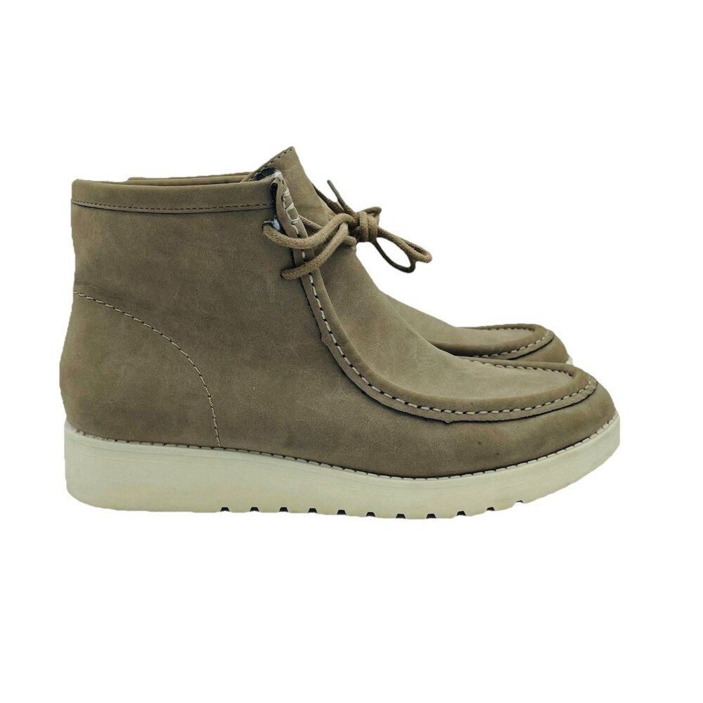 Ana Shoes Womens Size 7 M Brown Taupe Sneakers Booties Lace Up Farlin Porchini